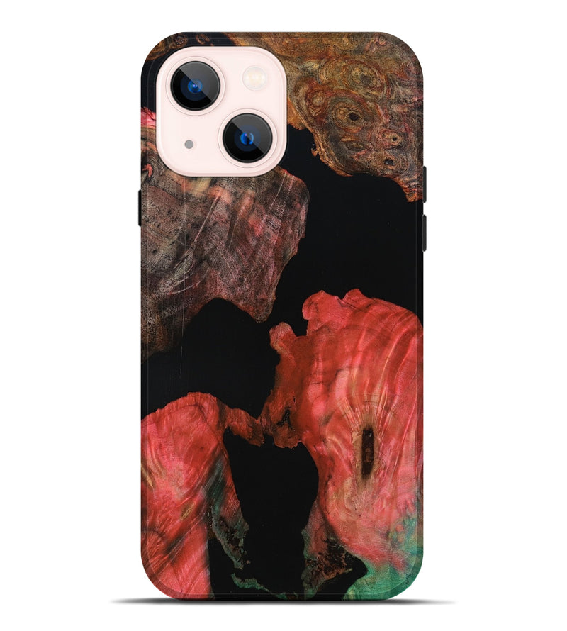 iPhone 14 Plus Wood Live Edge Phone Case - Garret (Wood Burl, 801112)