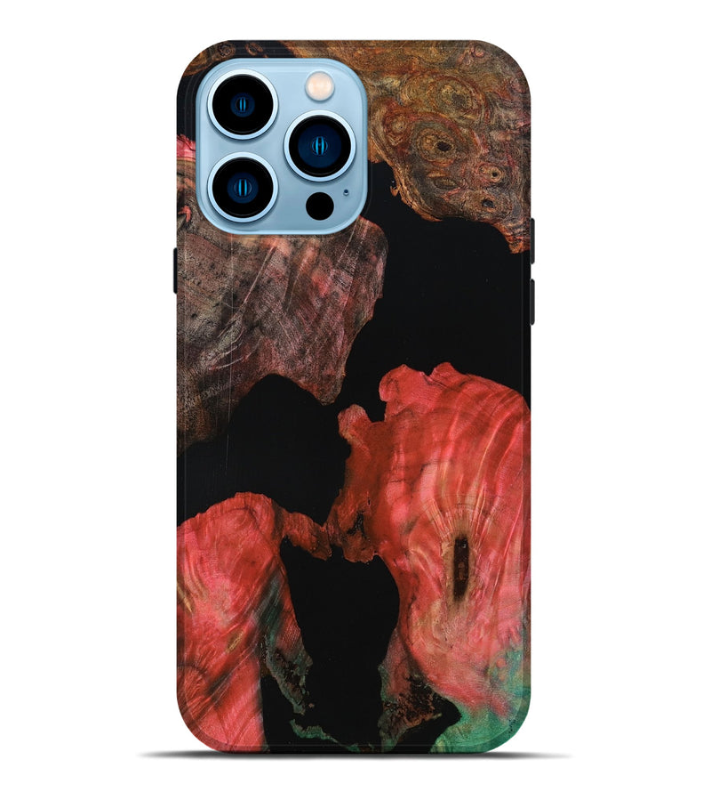 iPhone 14 Pro Max Wood Live Edge Phone Case - Garret (Wood Burl, 801112)
