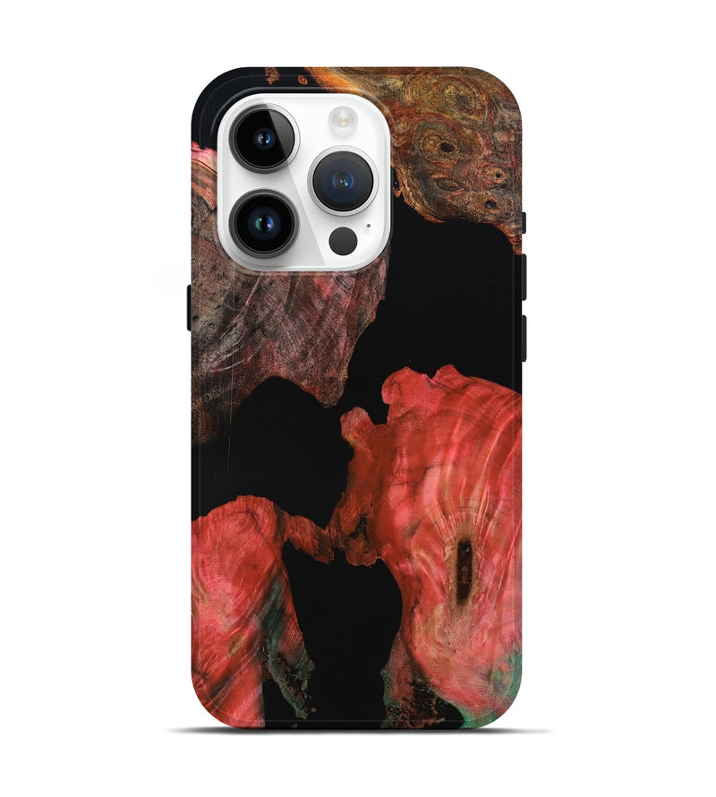 iPhone 15 Pro Wood Live Edge Phone Case - Garret (Wood Burl, 801112)