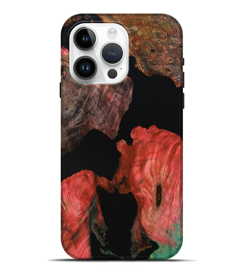 iPhone 15 Pro Max Wood Live Edge Phone Case - Garret (Wood Burl, 801112)