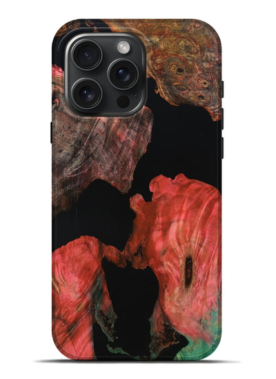 iPhone 16 Pro Max Wood Live Edge Phone Case - Garret (Wood Burl, 801112)