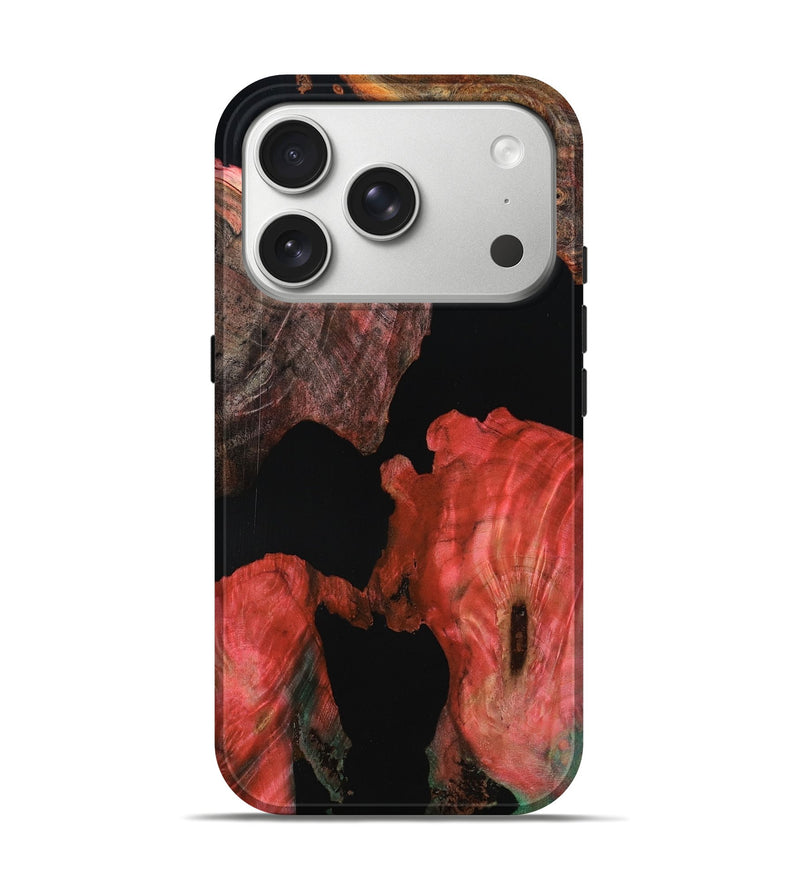 iPhone 17 Pro Wood Live Edge Phone Case - Garret (Wood Burl, 801112)