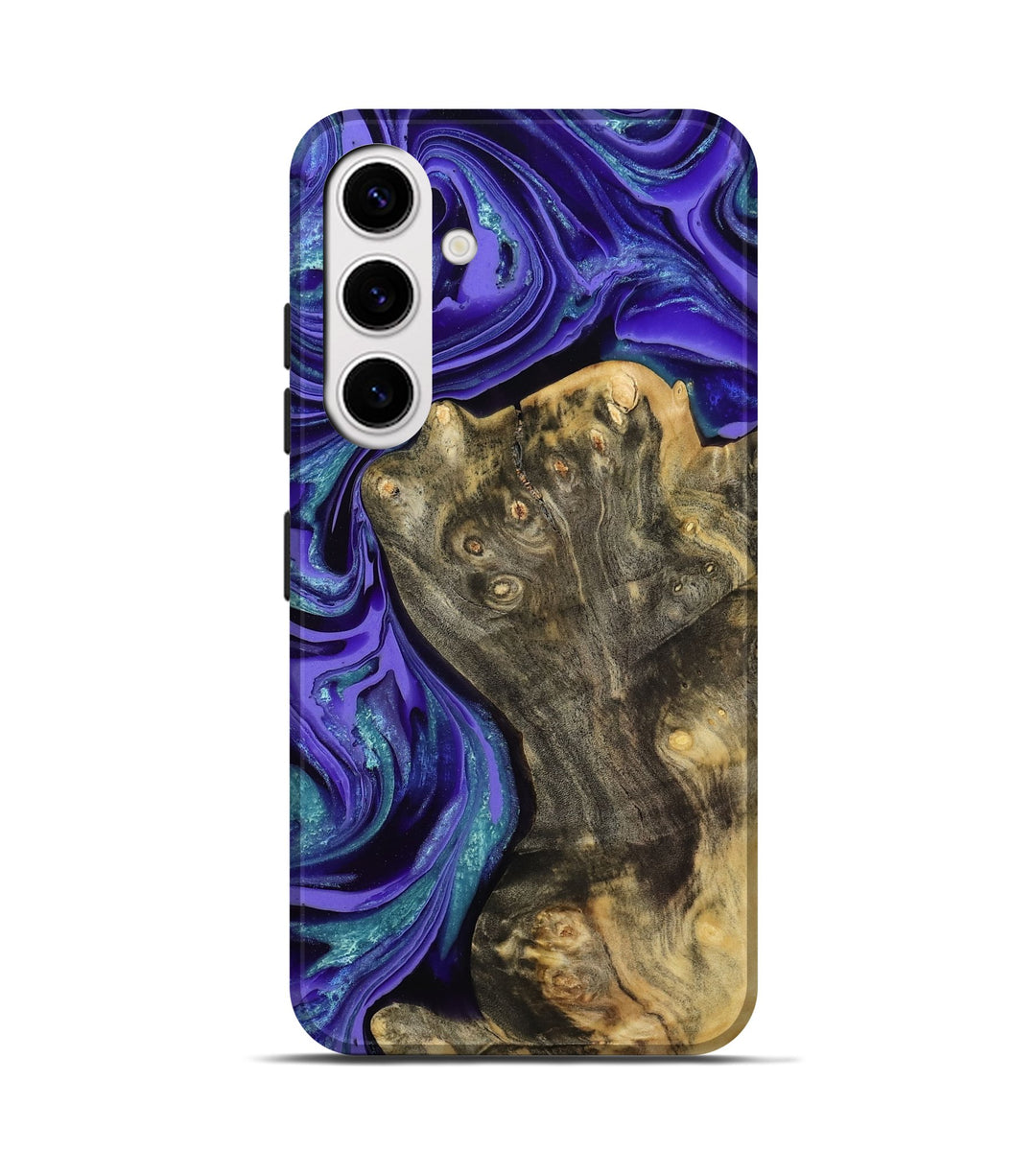 Galaxy S25 Wood Live Edge Phone Case - Dorthy (Purple, 801113)