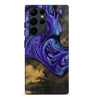 Galaxy S22 Ultra Wood Live Edge Phone Case - Carlos (Purple, 801116)