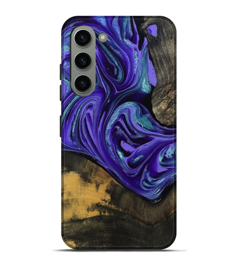 Galaxy S23 Plus Wood Live Edge Phone Case - Carlos (Purple, 801116)