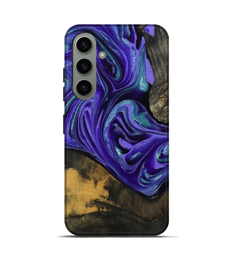 Galaxy S24 Wood Live Edge Phone Case - Carlos (Purple, 801116)
