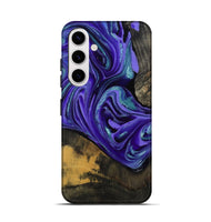 Galaxy S25 Wood Live Edge Phone Case - Carlos (Purple, 801116)
