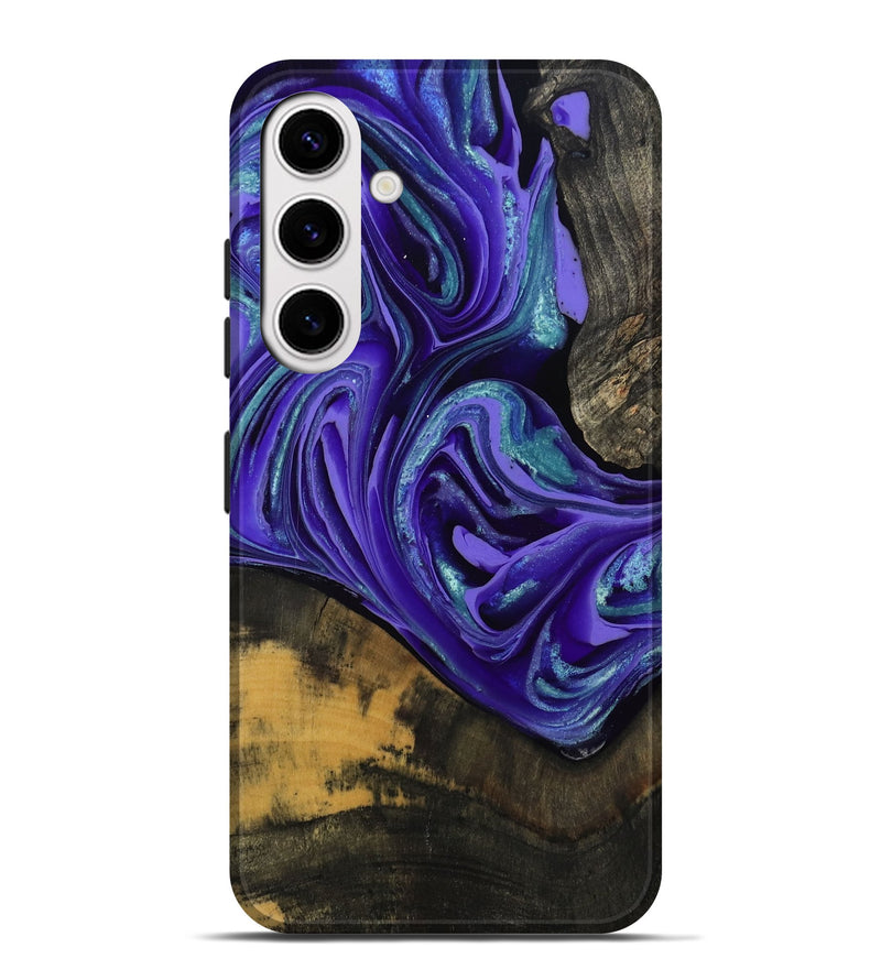 Galaxy S25 Plus Wood Live Edge Phone Case - Carlos (Purple, 801116)