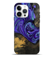 iPhone 15 Pro Max Wood Live Edge Phone Case - Carlos (Purple, 801116)