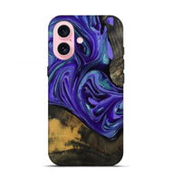 iPhone 17 Wood Live Edge Phone Case - Carlos (Purple, 801116)