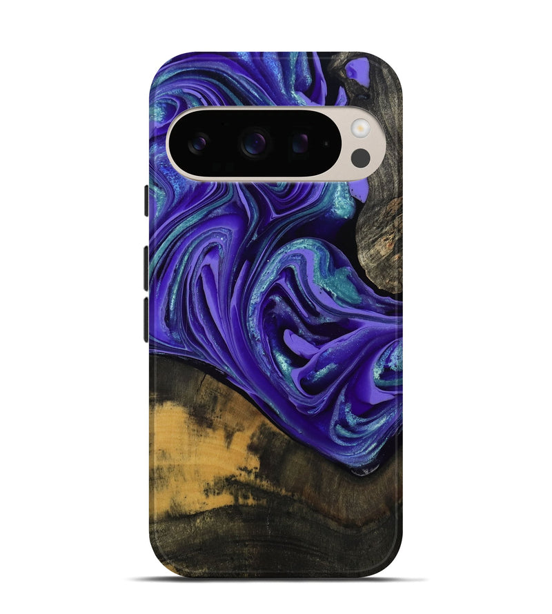 Pixel 10 Pro Wood Live Edge Phone Case - Carlos (Purple, 801116)