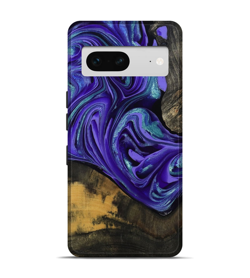 Pixel 7 Wood Live Edge Phone Case - Carlos (Purple, 801116)