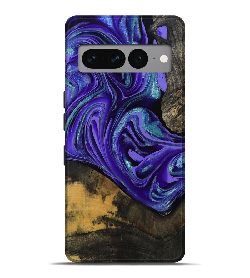 Pixel 7 Pro Wood Live Edge Phone Case - Carlos (Purple, 801116)