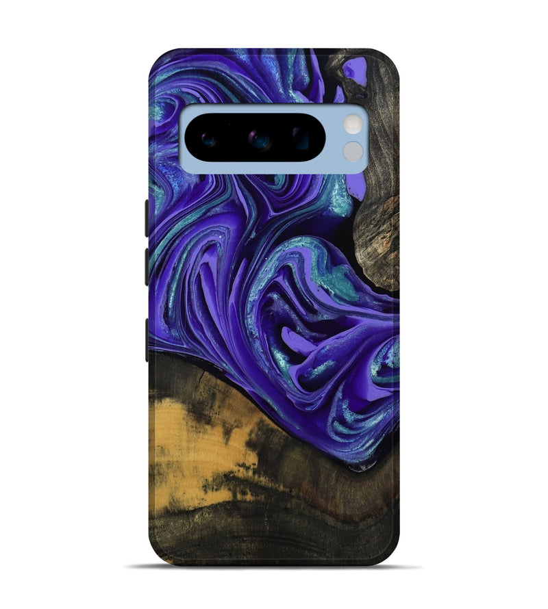 Pixel 8 Pro Wood Live Edge Phone Case - Carlos (Purple, 801116)