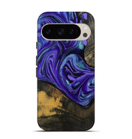 Pixel 9 Pro Wood Live Edge Phone Case - Carlos (Purple, 801116)