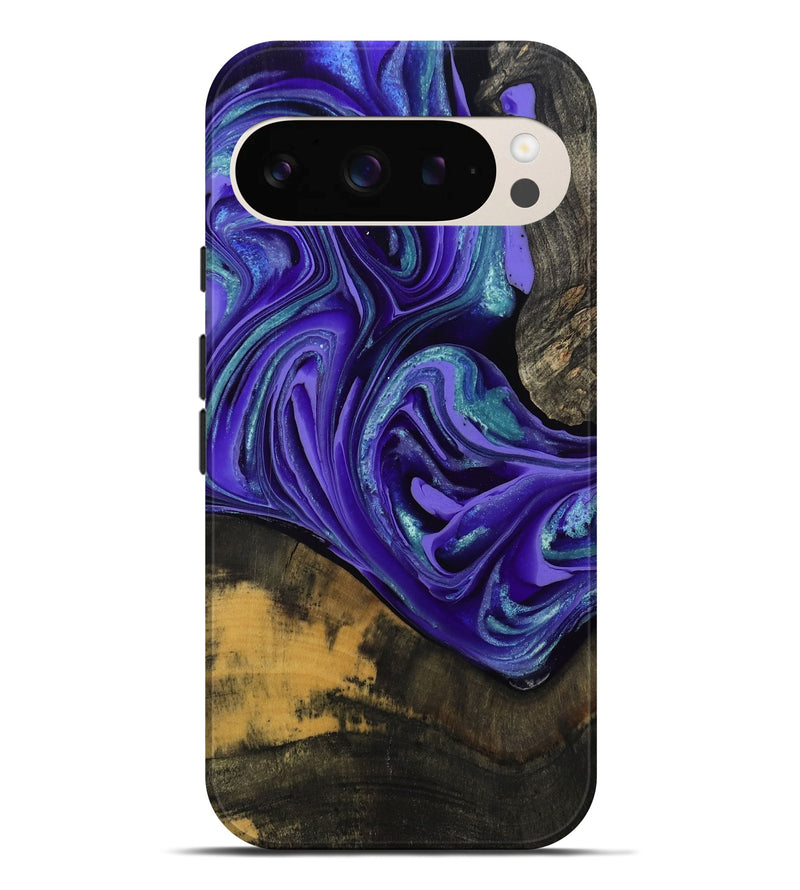 Pixel 9 Pro XL Wood Live Edge Phone Case - Carlos (Purple, 801116)