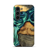 Galaxy S23 Wood Live Edge Phone Case - Jream (Green, 801119)