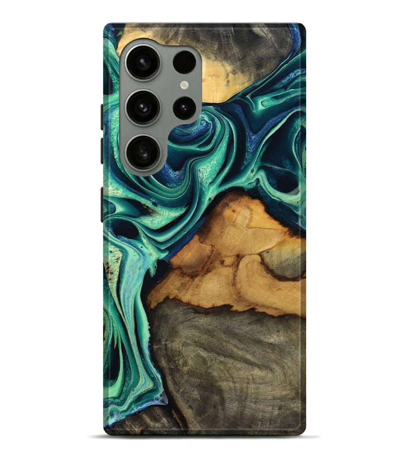 Galaxy S24 Ultra Wood Live Edge Phone Case - Jream (Green, 801119)