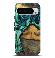 Pixel 9 Pro XL Wood Live Edge Phone Case - Jream (Green, 801119)