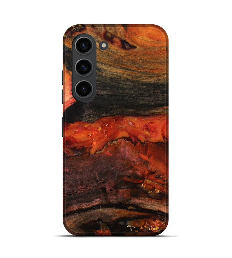 Galaxy S23 Wood Live Edge Phone Case - Shyann (Red, 801120)
