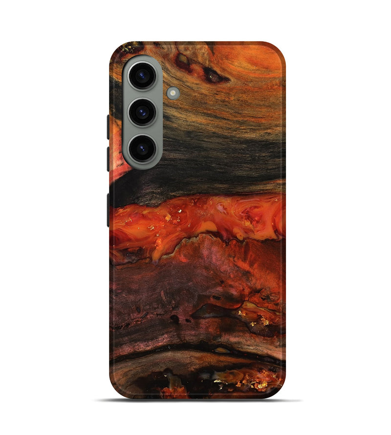 Galaxy S24 Wood Live Edge Phone Case - Shyann (Red, 801120)