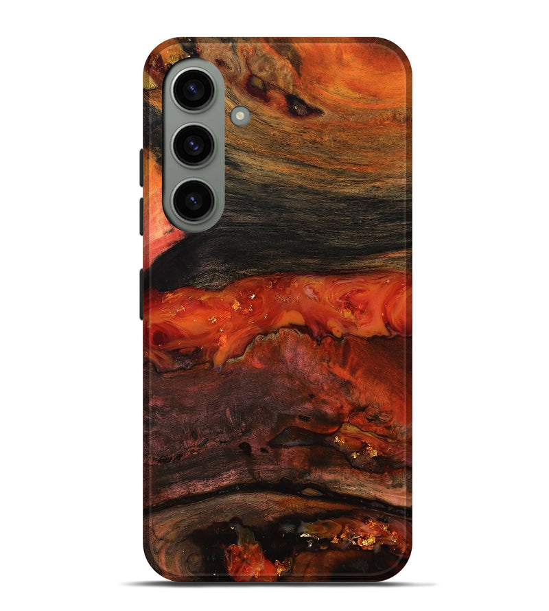 Galaxy S24 Plus Wood Live Edge Phone Case - Shyann (Red, 801120)