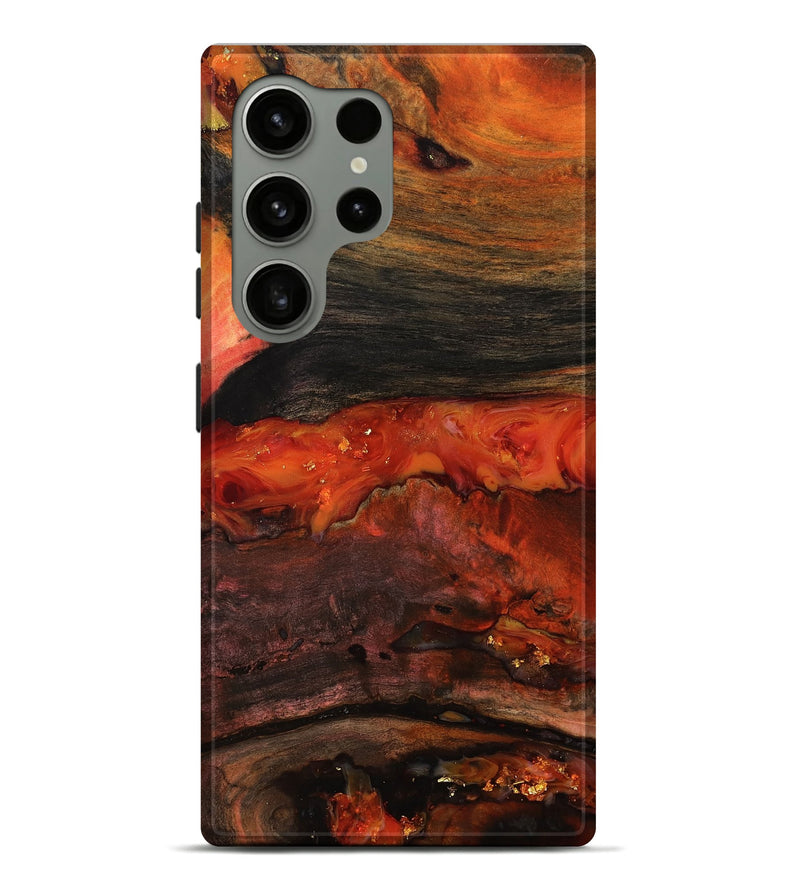 Galaxy S24 Ultra Wood Live Edge Phone Case - Shyann (Red, 801120)