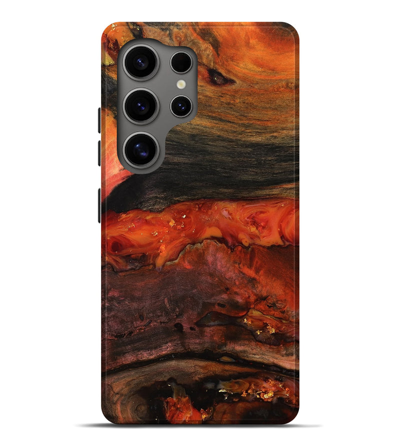 Galaxy S25 Ultra Wood Live Edge Phone Case - Shyann (Red, 801120)