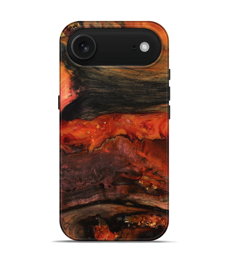 iPhone 17 Air Wood Live Edge Phone Case - Shyann (Red, 801120)