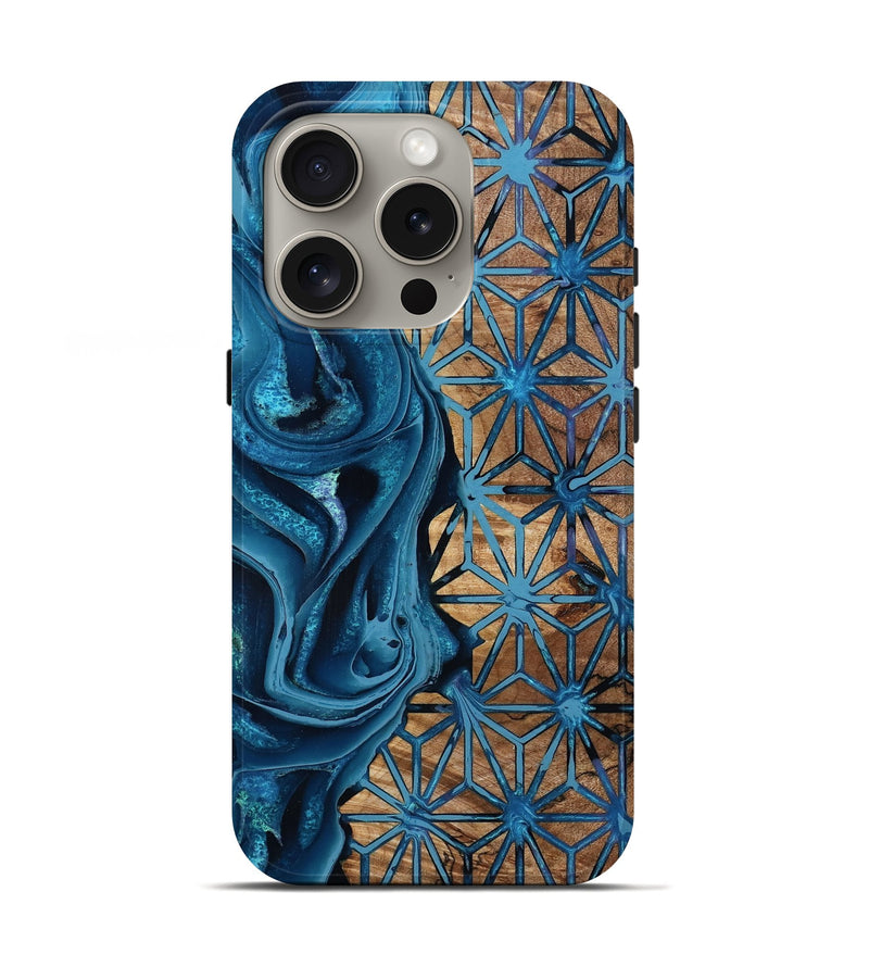 iPhone 16 Pro Wood Live Edge Phone Case - Aries (Pattern, 801121)