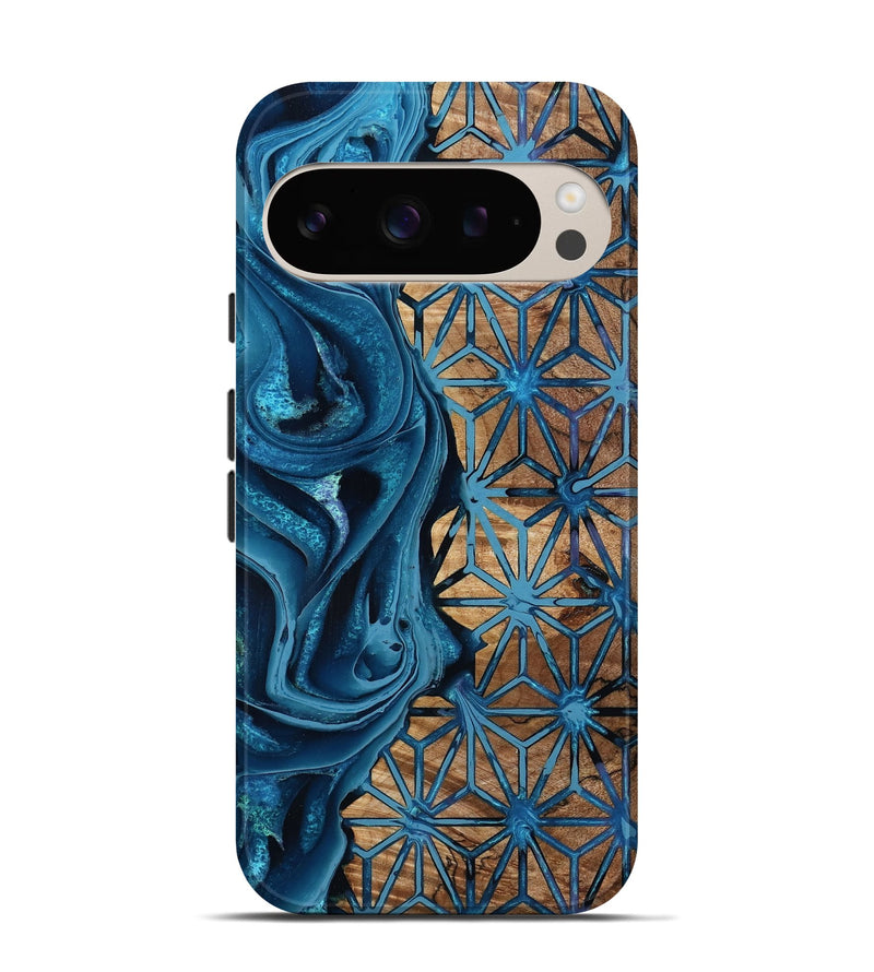 Pixel 9 Pro Wood Live Edge Phone Case - Aries (Pattern, 801121)