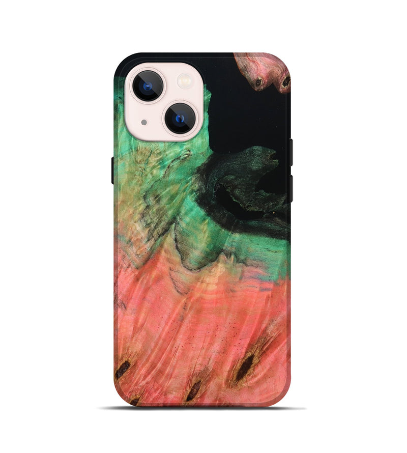 iPhone 13 mini Wood Live Edge Phone Case - Harriet (Double Dyed, 801122)