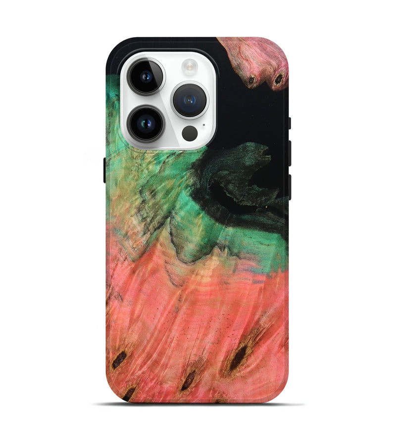 iPhone 15 Pro Wood Live Edge Phone Case - Harriet (Double Dyed, 801122)