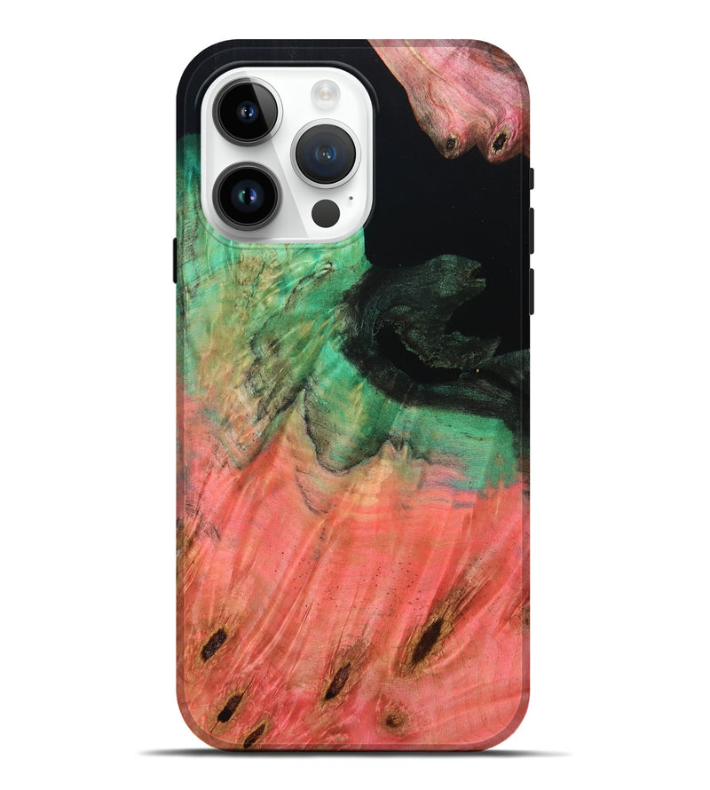 iPhone 15 Pro Max Wood Live Edge Phone Case - Harriet (Double Dyed, 801122)