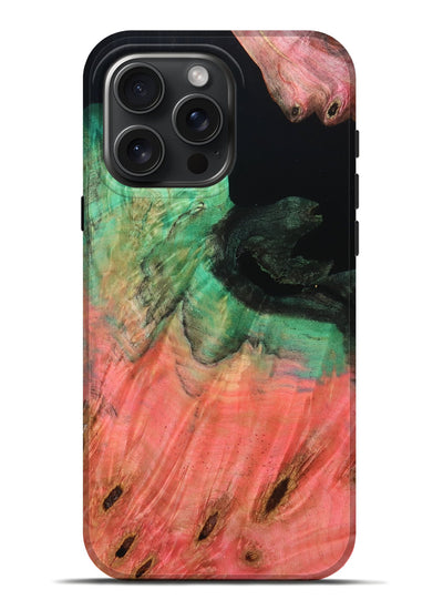 iPhone 16 Pro Max Wood Live Edge Phone Case - Harriet (Double Dyed, 801122)