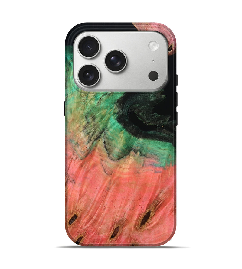 iPhone 17 Pro Wood Live Edge Phone Case - Harriet (Double Dyed, 801122)