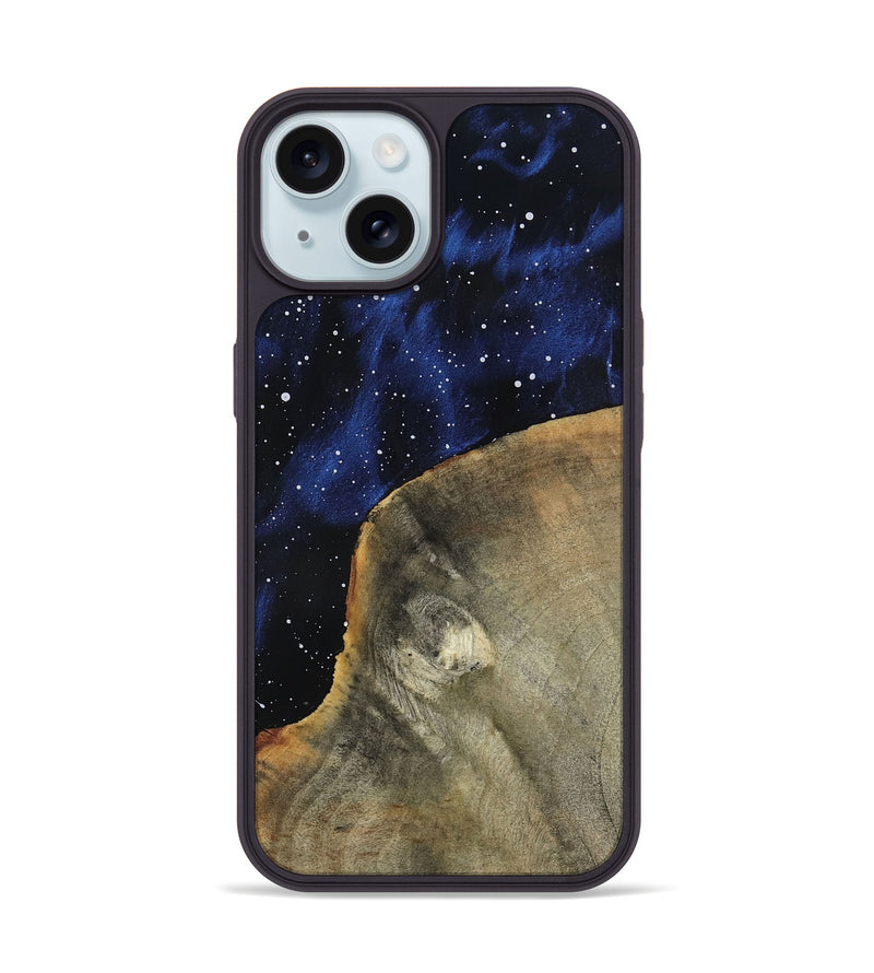 iPhone 15 Wood Phone Case - Skye (Cosmos, 801128)