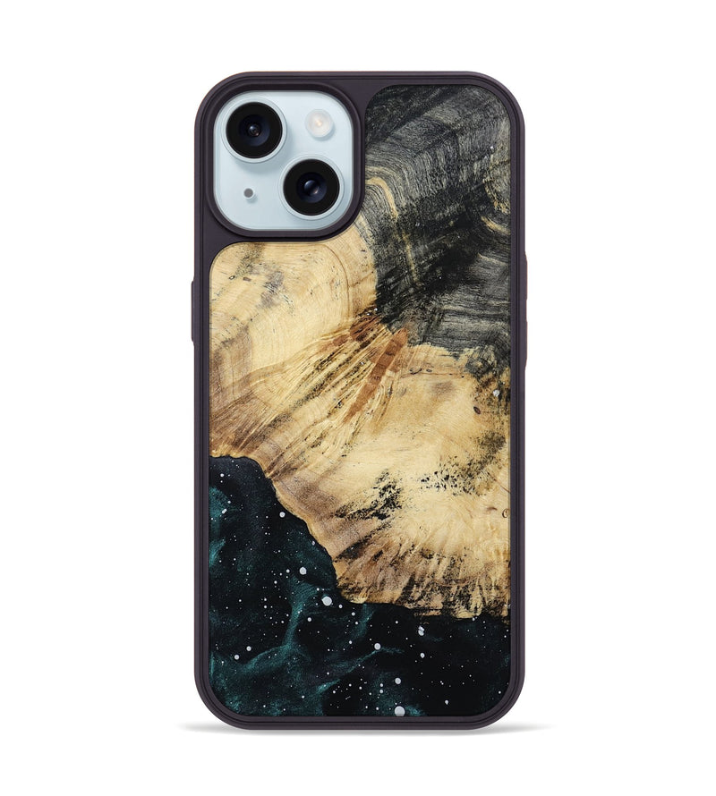 iPhone 15 Wood Phone Case - Sandy (Cosmos, 801177)