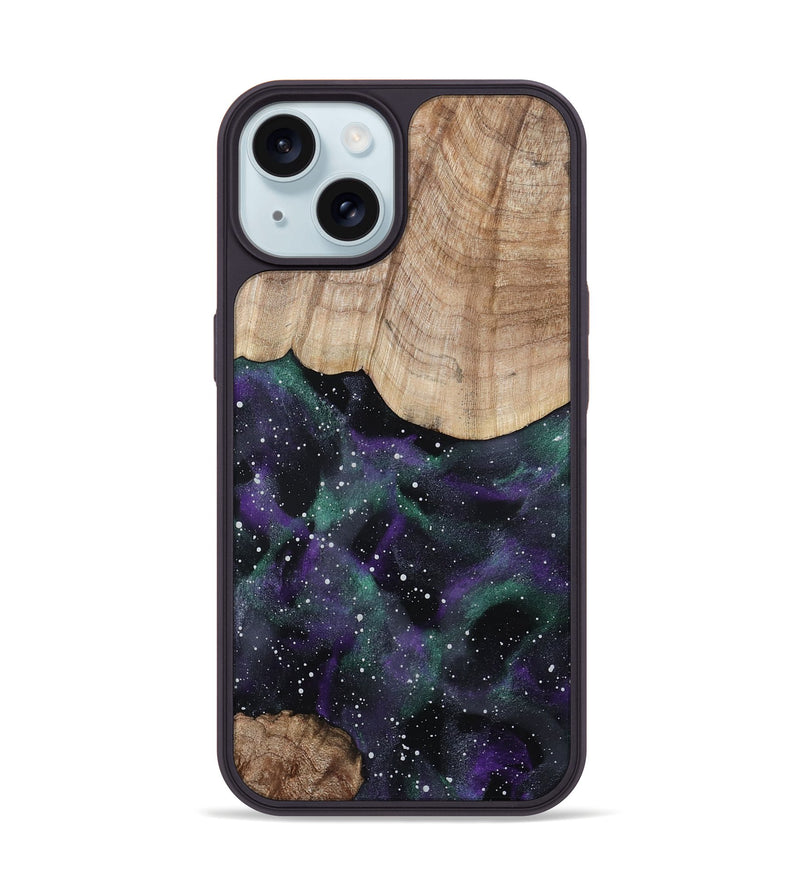 iPhone 15 Wood Phone Case - Lenora (Cosmos, 801204)