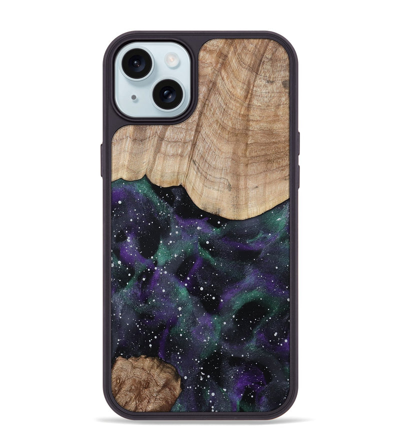 iPhone 15 Plus Wood Phone Case - Lenora (Cosmos, 801204)