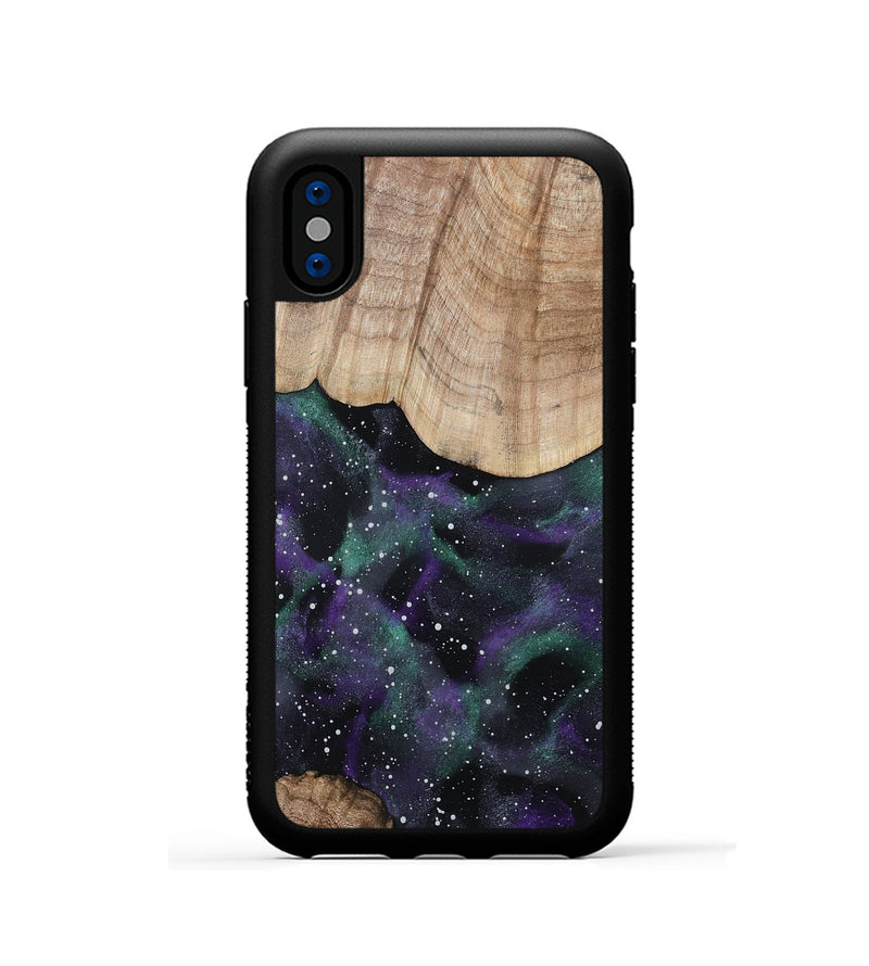 iPhone Xs Wood Phone Case - Lenora (Cosmos, 801204)