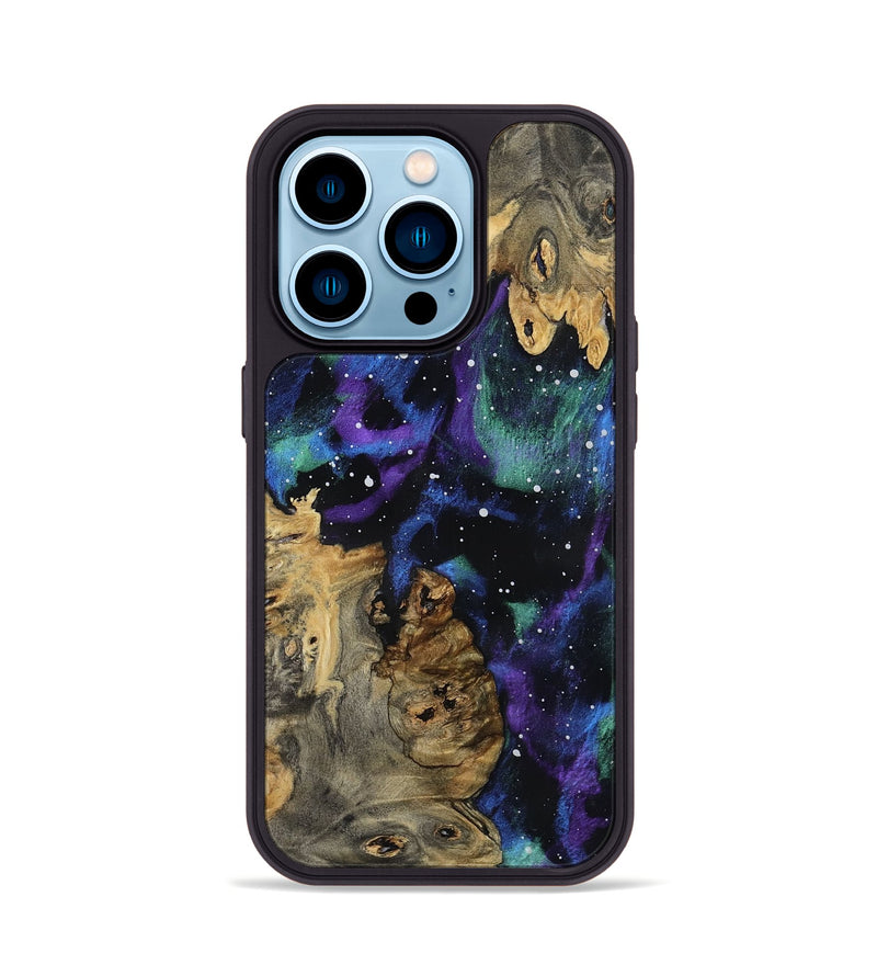 iPhone 14 Pro Wood Phone Case - Milena (Cosmos, 801205)