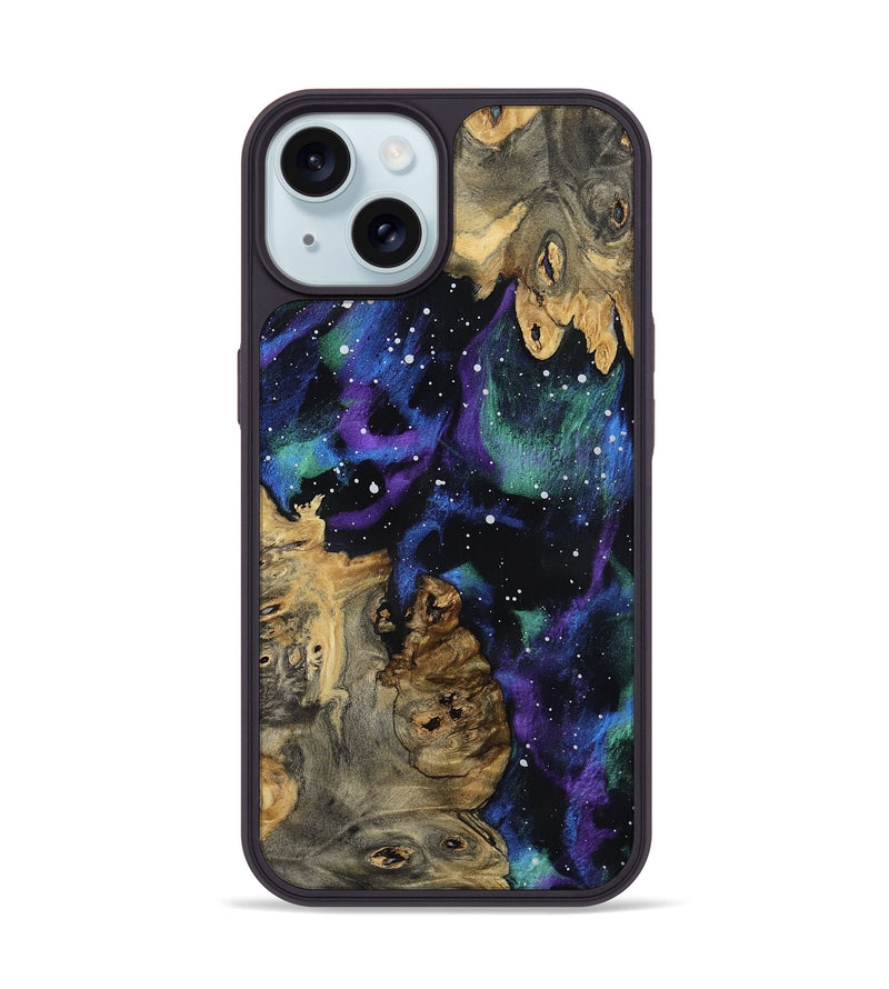 iPhone 15 Wood Phone Case - Milena (Cosmos, 801205)