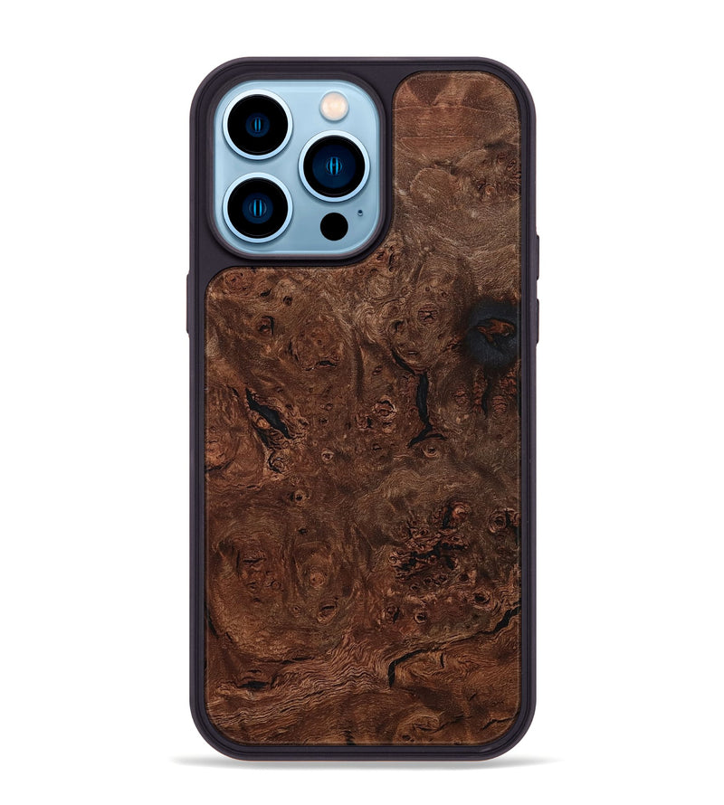 iPhone 14 Pro Max Wood Phone Case - Mina (Wood Burl, 801216)