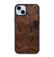 iPhone 15 Plus Wood Phone Case - Mina (Wood Burl, 801216)