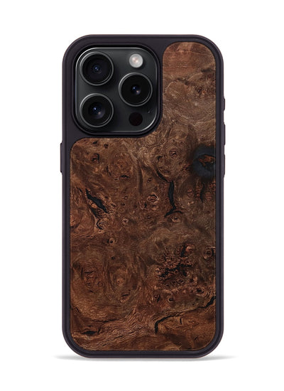 iPhone 15 Pro Wood Phone Case - Mina (Wood Burl, 801216)