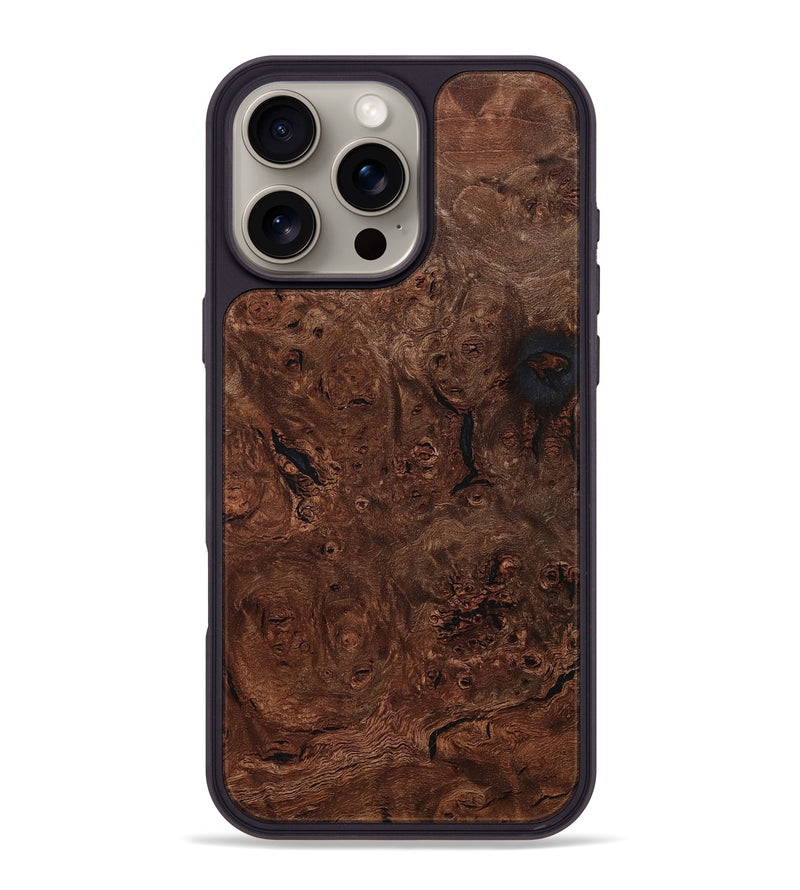 iPhone 16 Pro Max Wood Phone Case - Mina (Wood Burl, 801216)
