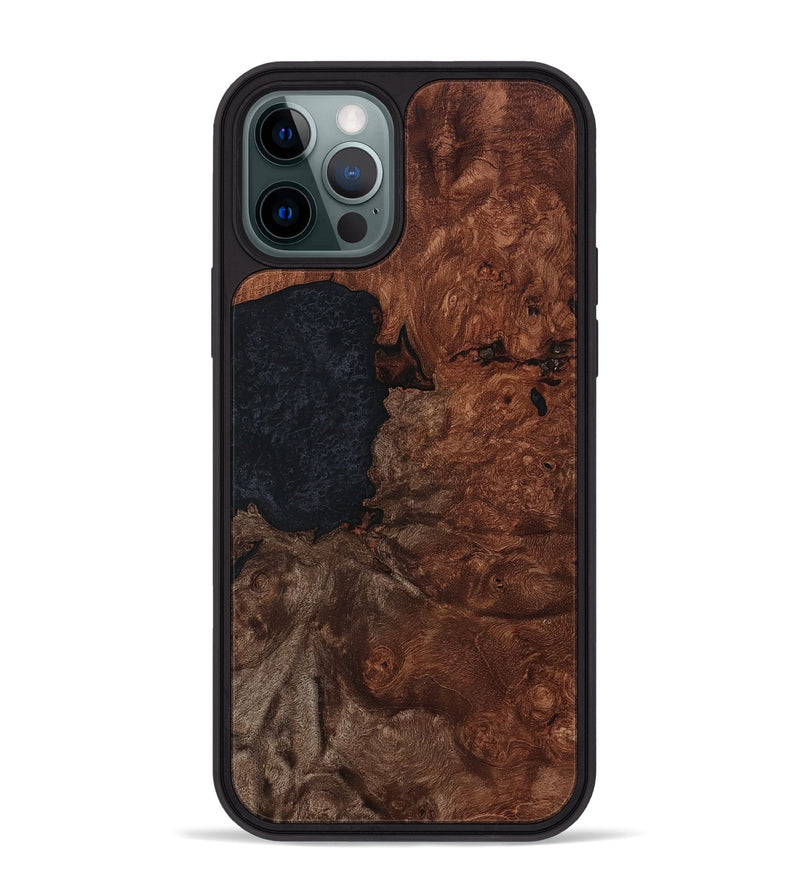 iPhone 12 Pro Max Wood Phone Case - Baylor (Wood Burl, 801217)