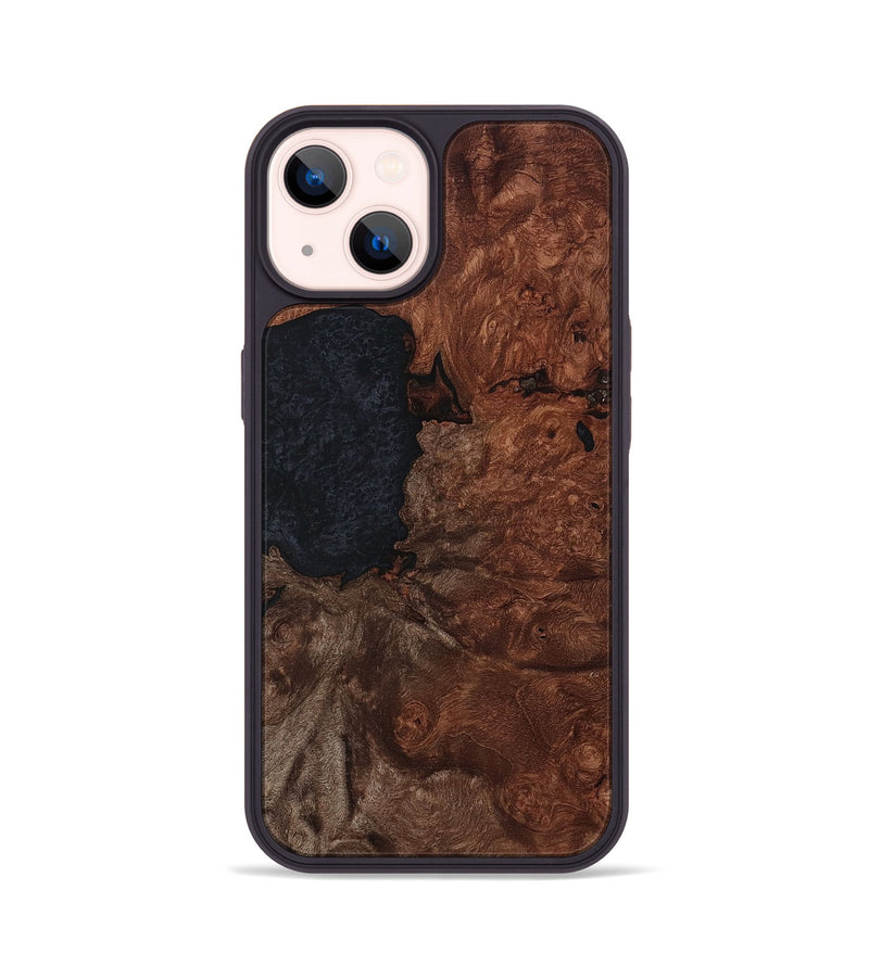 iPhone 14 Wood Phone Case - Baylor (Wood Burl, 801217)