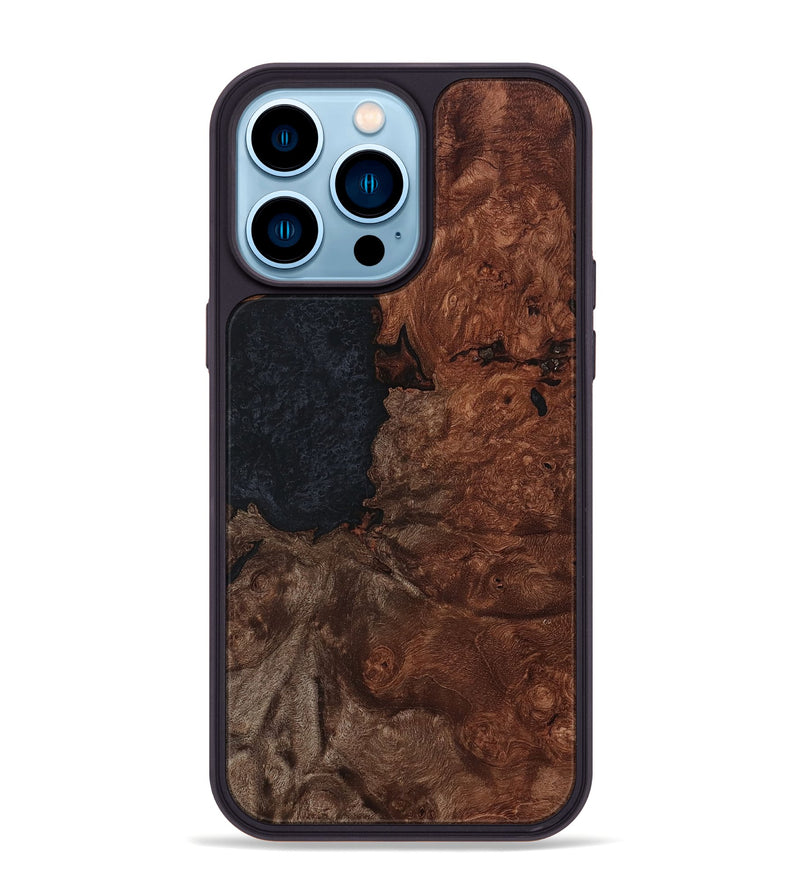 iPhone 14 Pro Max Wood Phone Case - Baylor (Wood Burl, 801217)